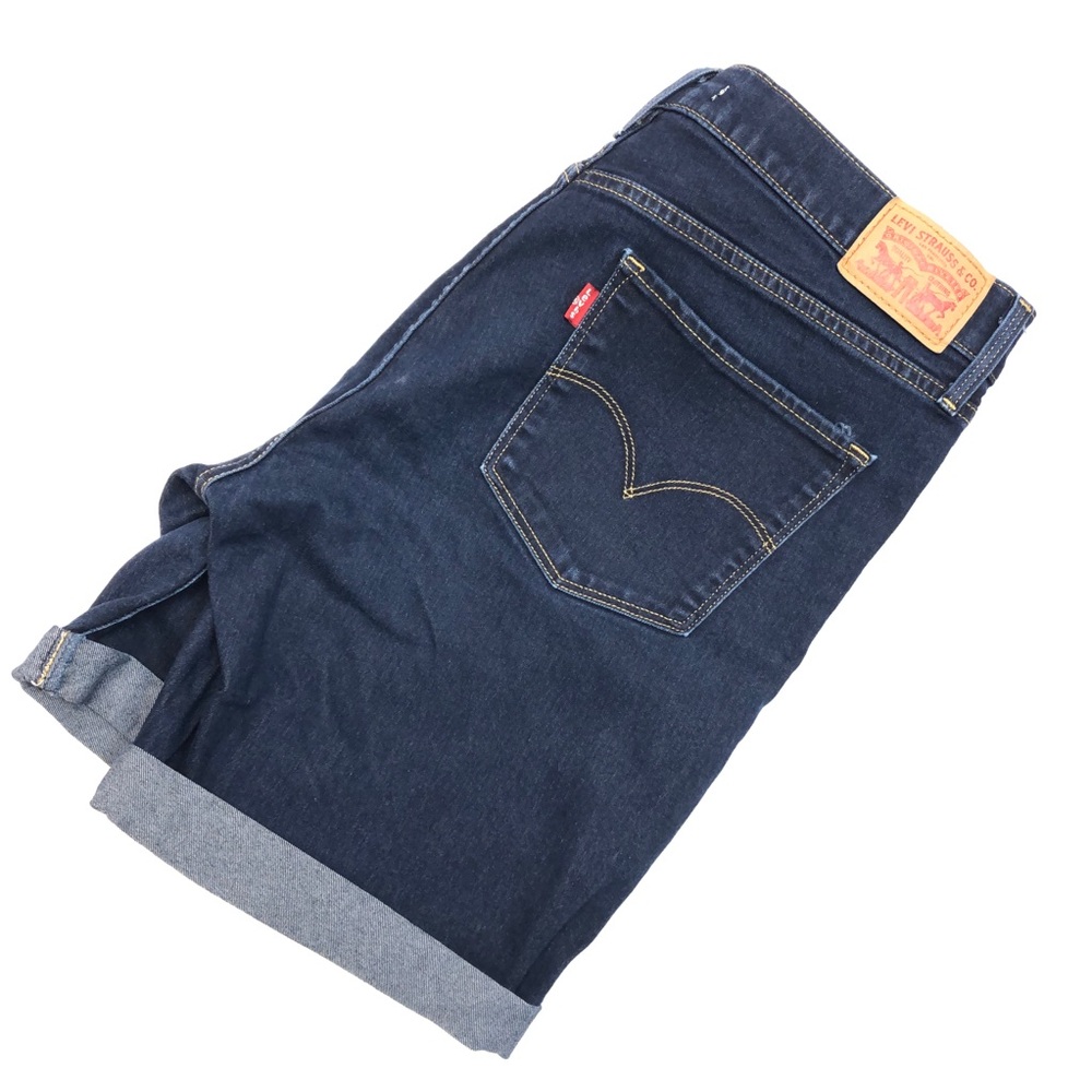 Levi's Dark Blue Jean Shorts